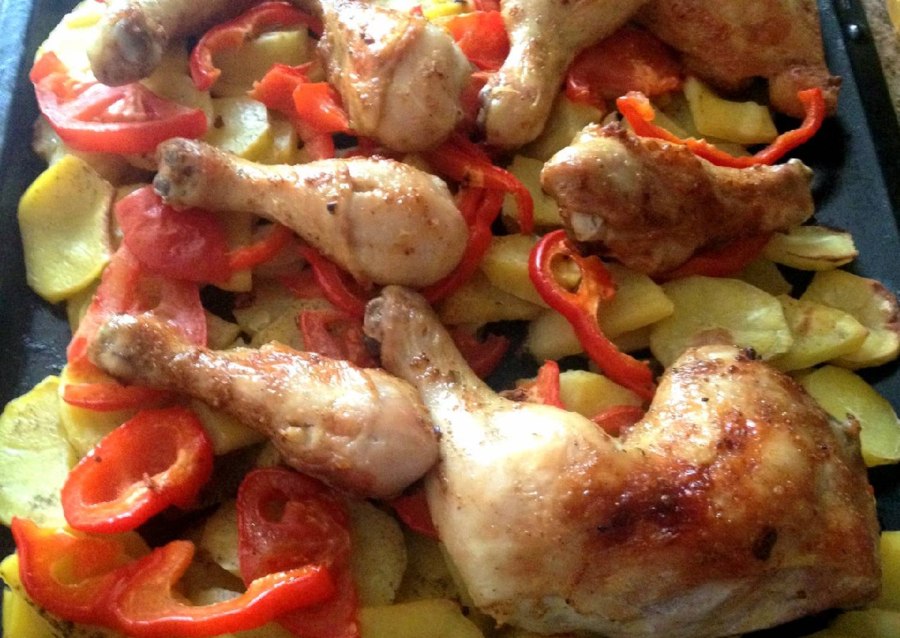 Крылышки в томатно медовом соусе