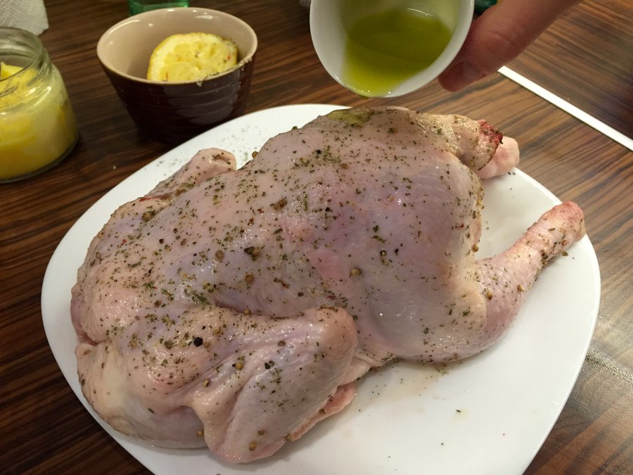 Курица с картошкой в духовке