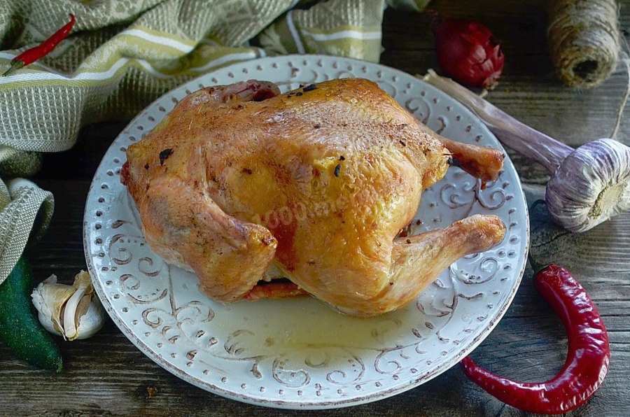 Курица горячего копчения