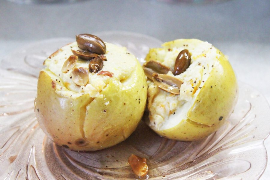 Яблоки запеченные с творогом