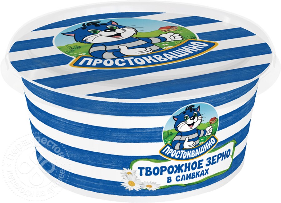 Простоквашино зерновой творог в сливках