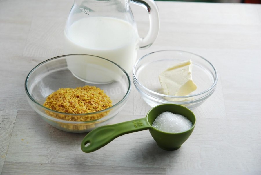 Каша из булгура с беконом