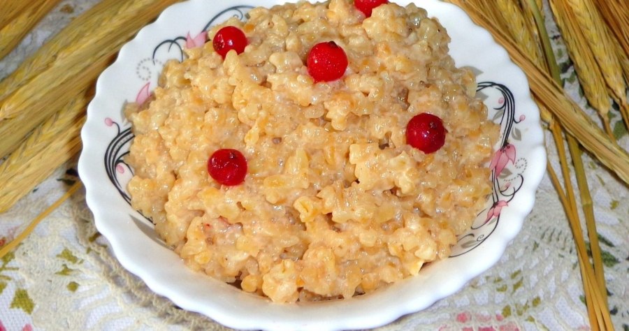 Каша из булгура на молоке
