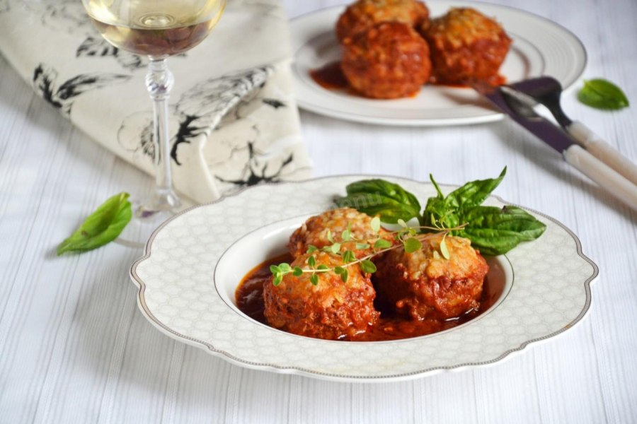 Тефтельки из индейки с рисом