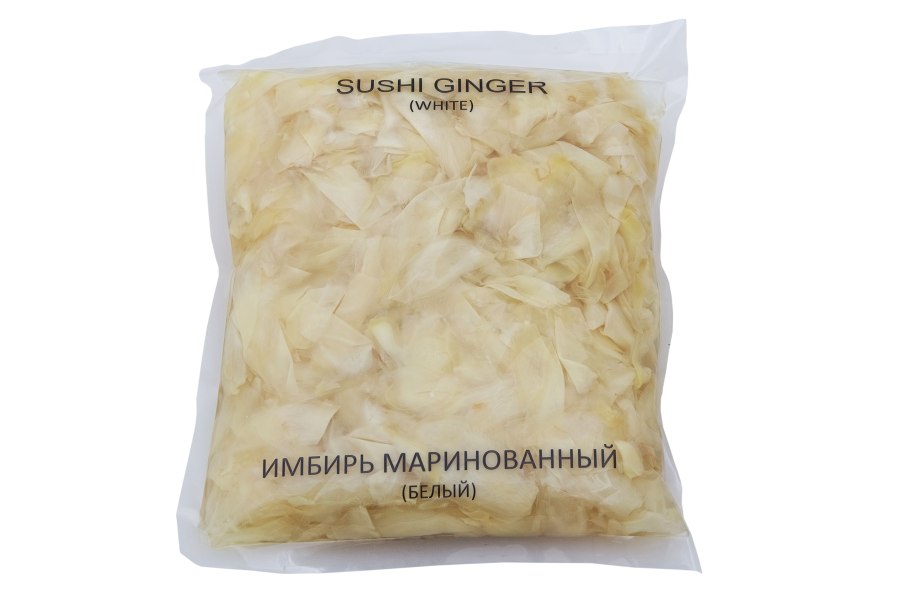 Имбирь белый маринованный 1кг/шт (10кг/уп) Китай