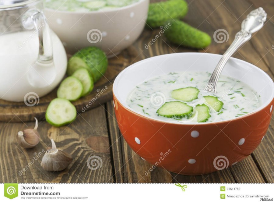 Огуречный суп пюре