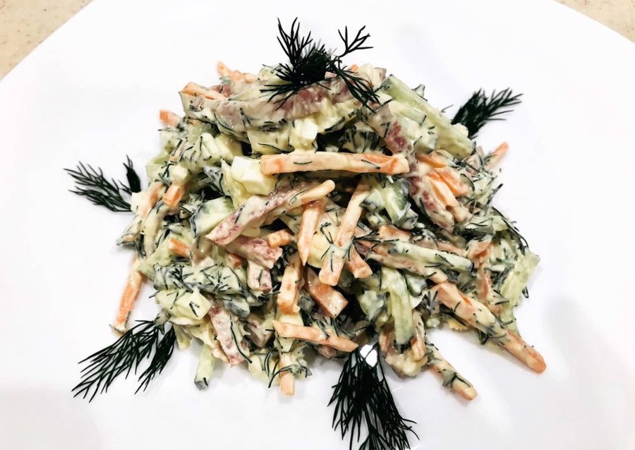 Салат Муравейник с курицей