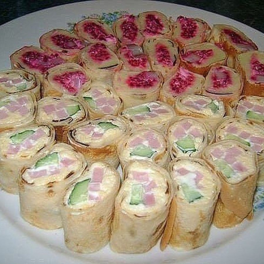 Печеночные рулетики