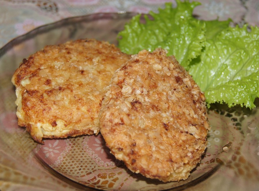 Куриные котлеты с овощами