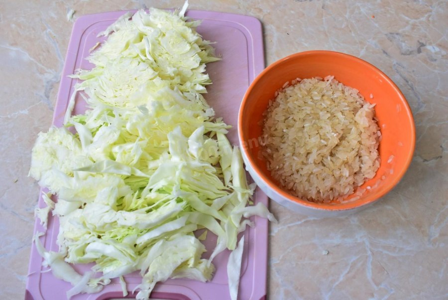 Рис с капустой