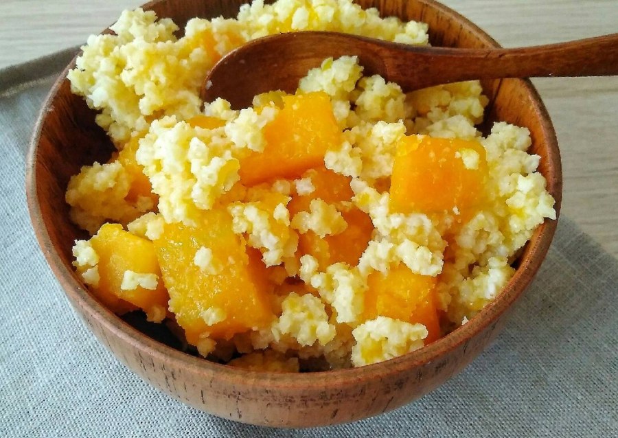 Пшенная каша с тыквой на кокосовом молоке