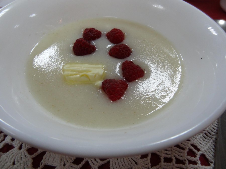 Манная каша красивая подача