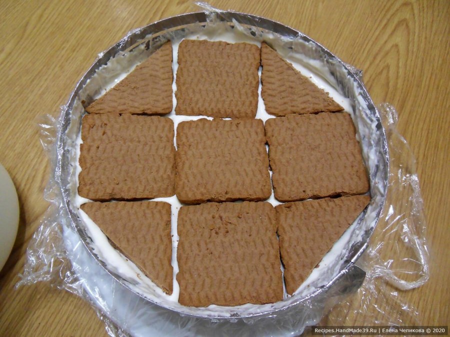 Торт из печенья с заварным кремом