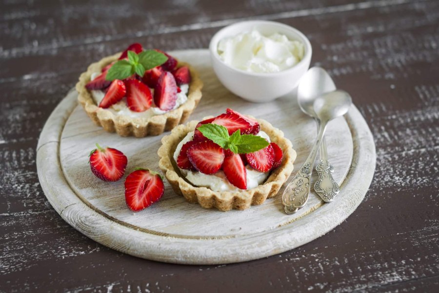 Песочные тарталетки с маскарпоне