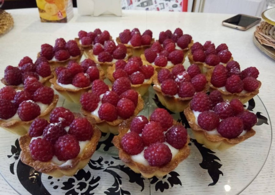 Корзинки с ягодами из песочного теста