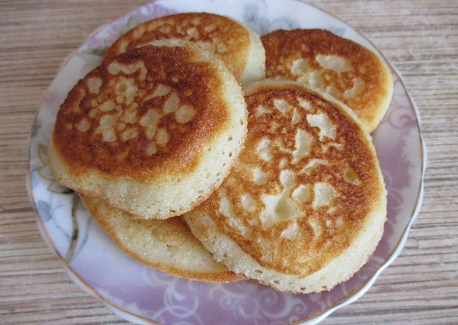 Оладьи из манной крупы