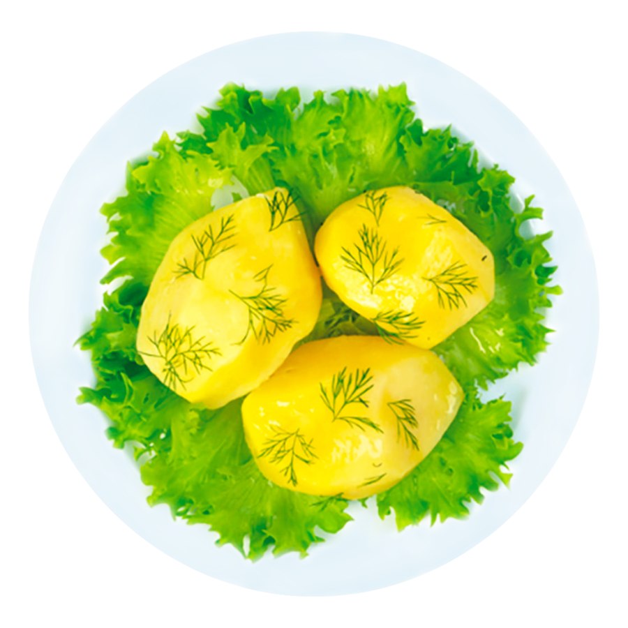 Картофель отварной с зеленью