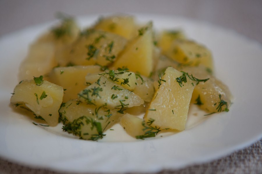 Картошка с укропом