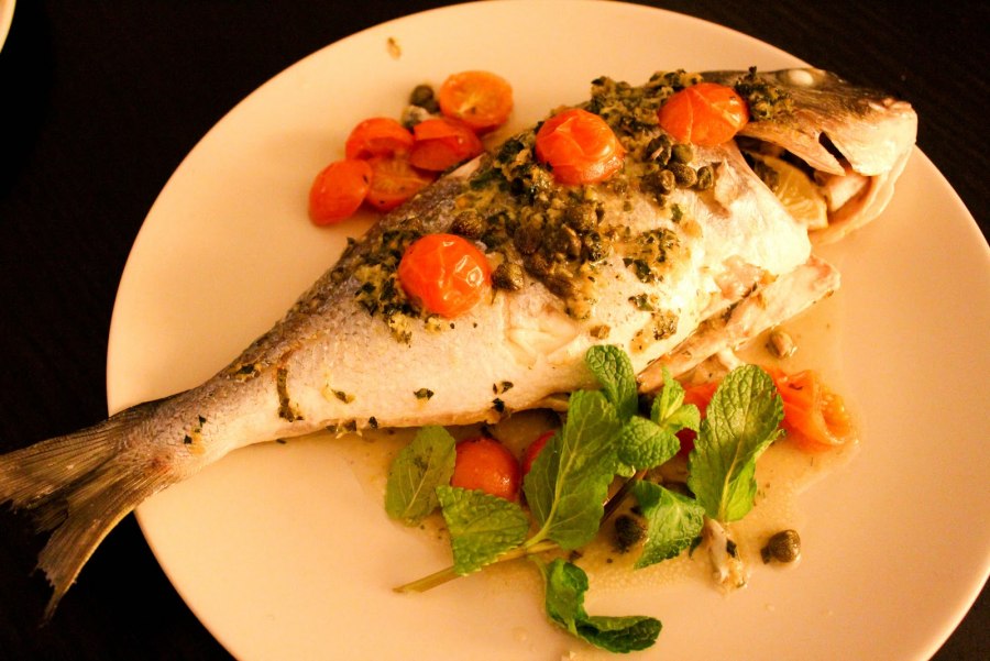 Дорадо на гриле