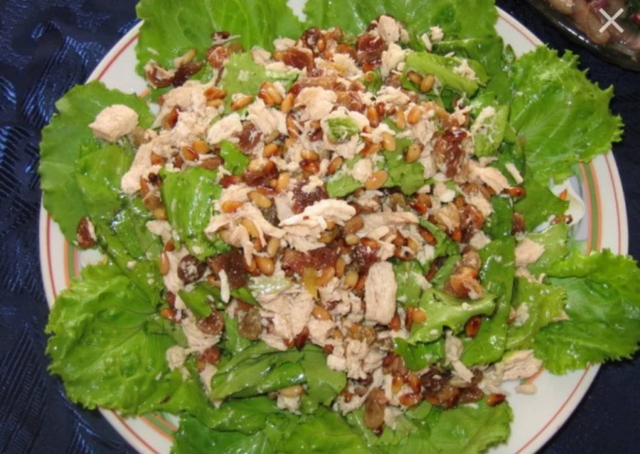 Салат с соевой спаржей