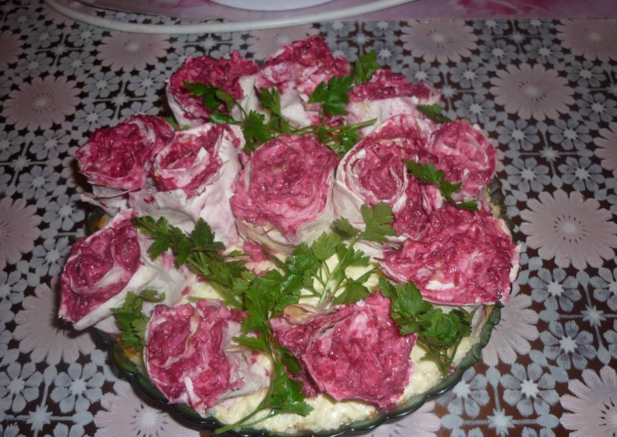 Очень красивый салат букет