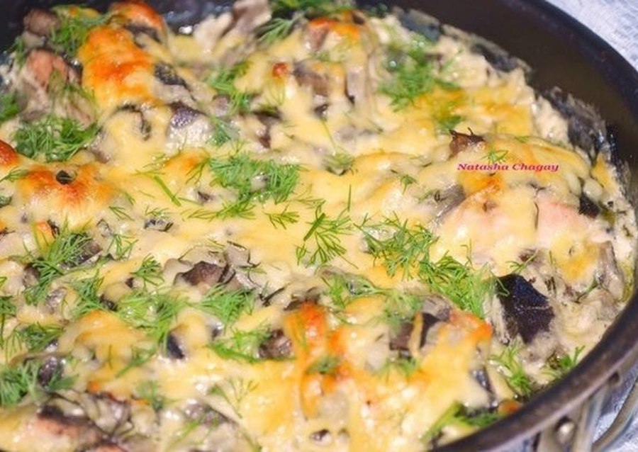 Горбуша в сметанном соусе