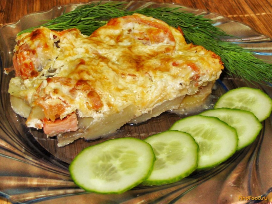 Горбуша в сметане