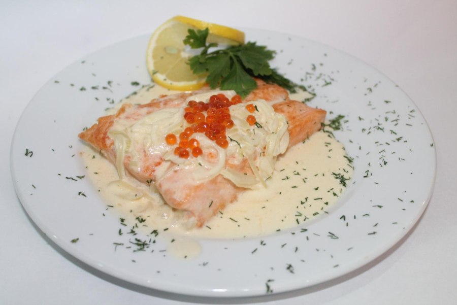 Горбуша в сливочном соусе