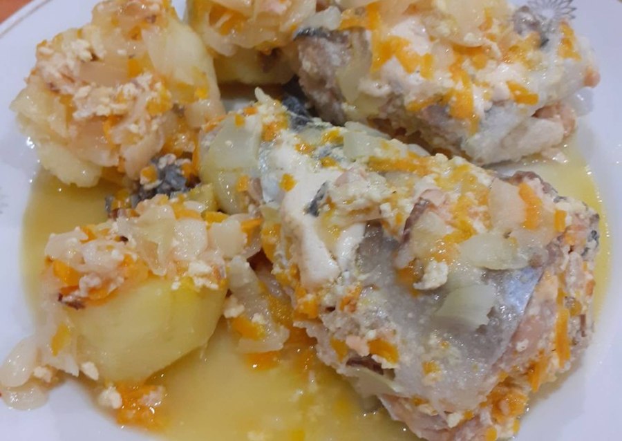 Горбуша в сливочном соусе