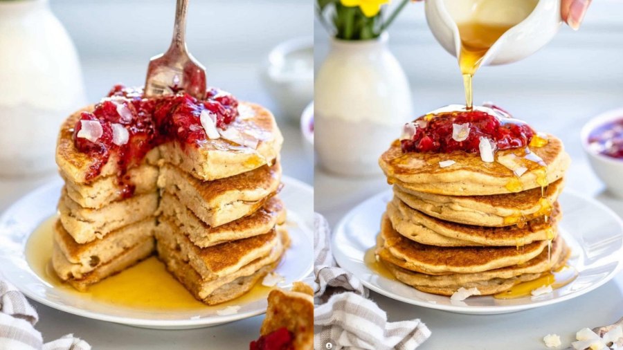 Тонкие банановые панкейки