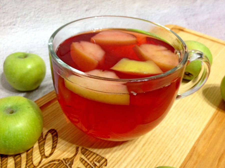 Яблочная Сангрия чай