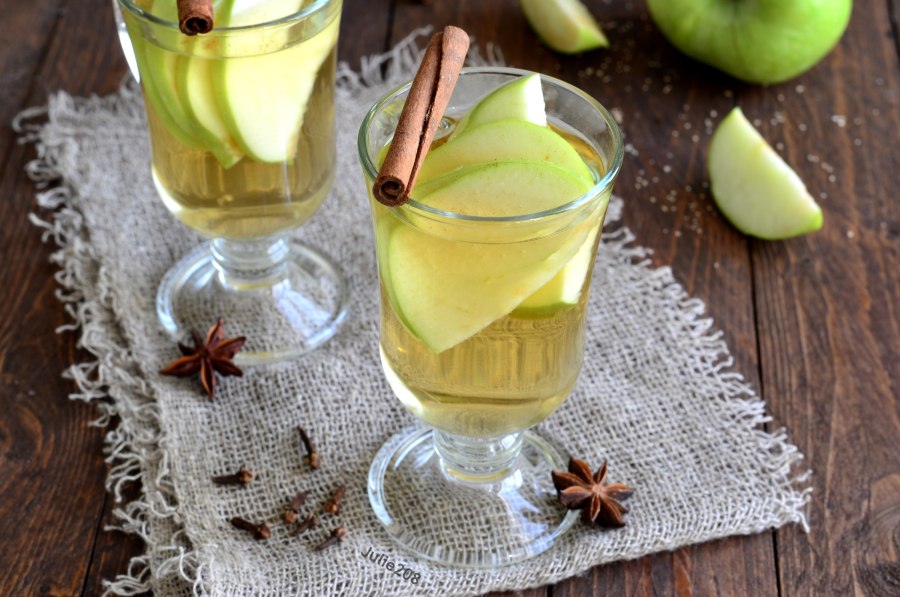 Чай с апельсином и корицей