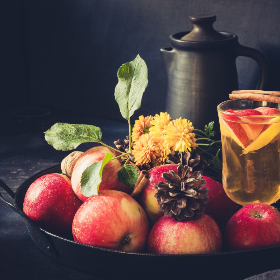 Яблочный чай с корицей