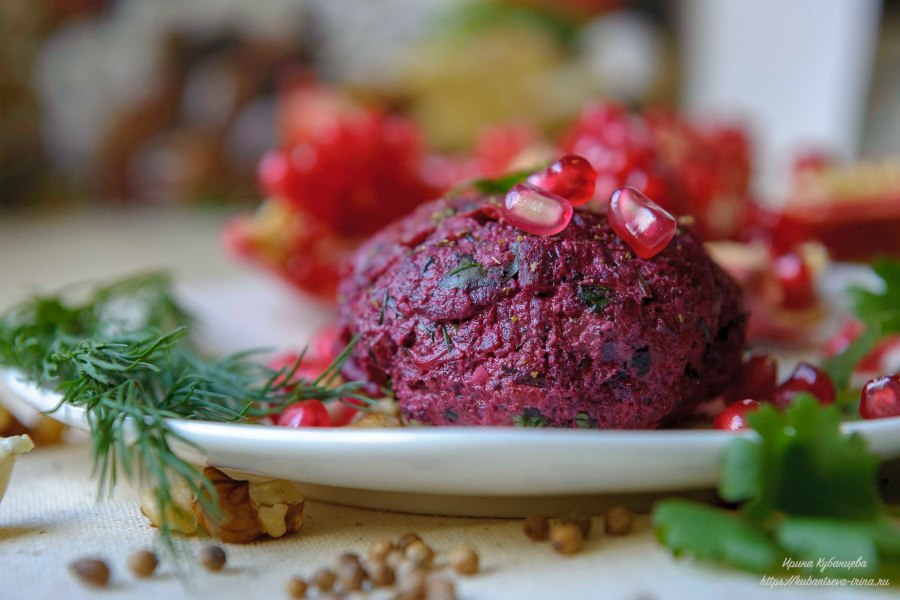 Пхали из свеклы по-грузински