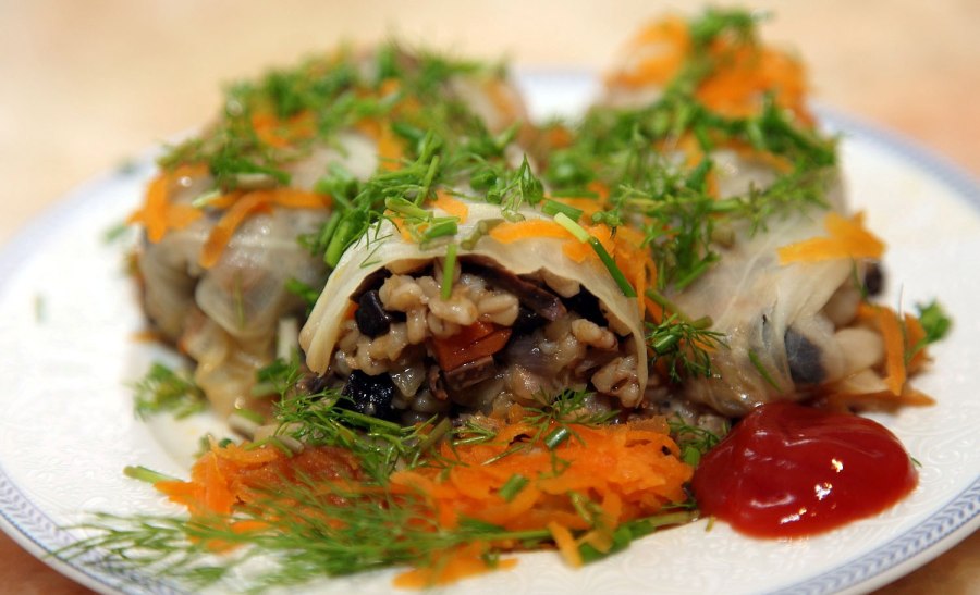 Голубцы овощные постные