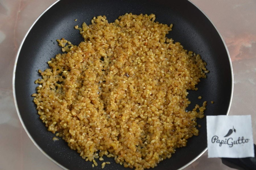 Булгур на сковороде