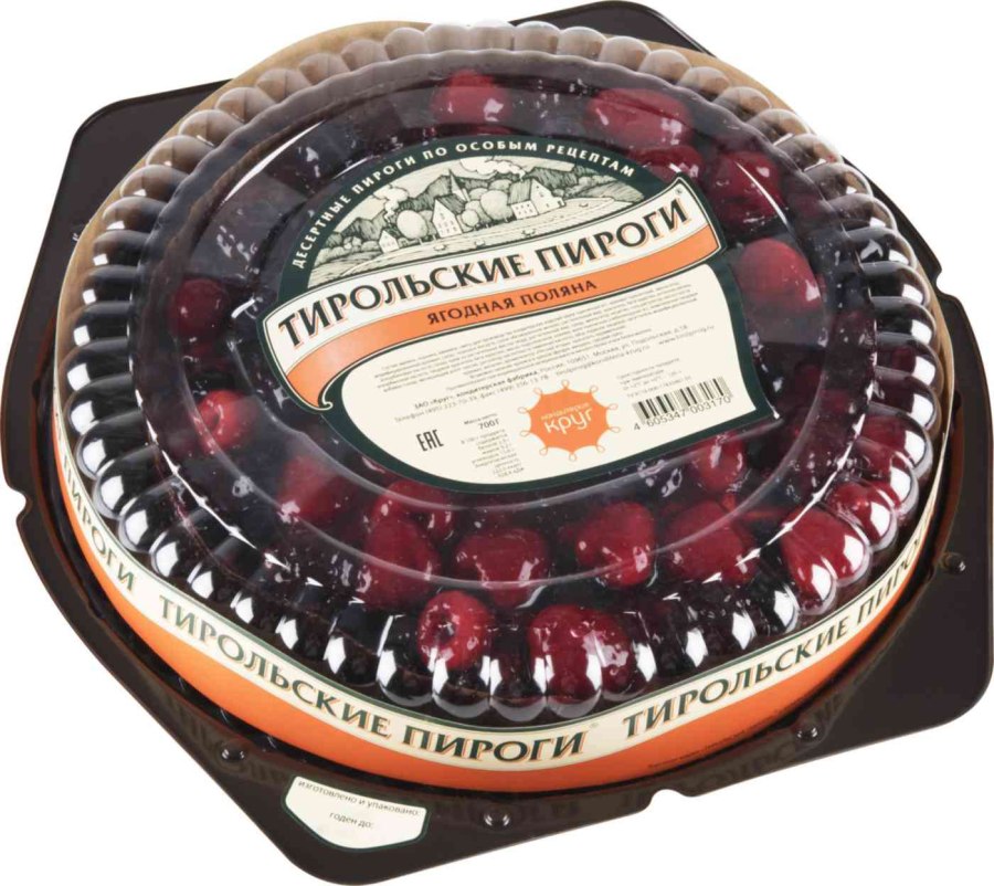 Тирольский пирог клубничный