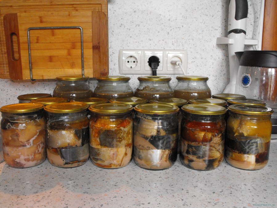 Консервы из карася в автоклаве