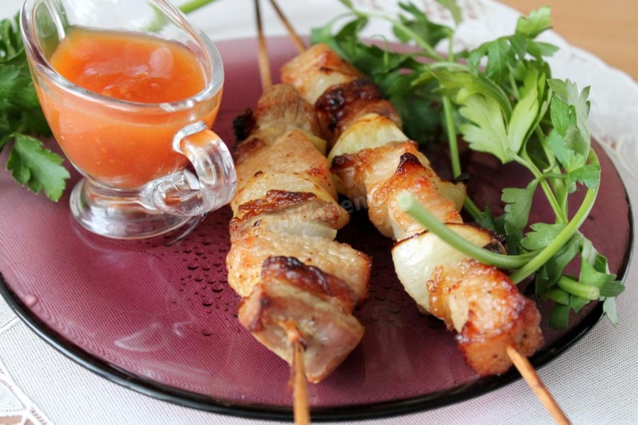 Шашлык с лимоном