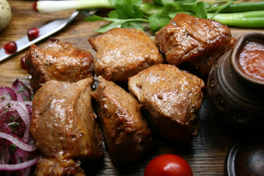 Сочный шашлык из свинины