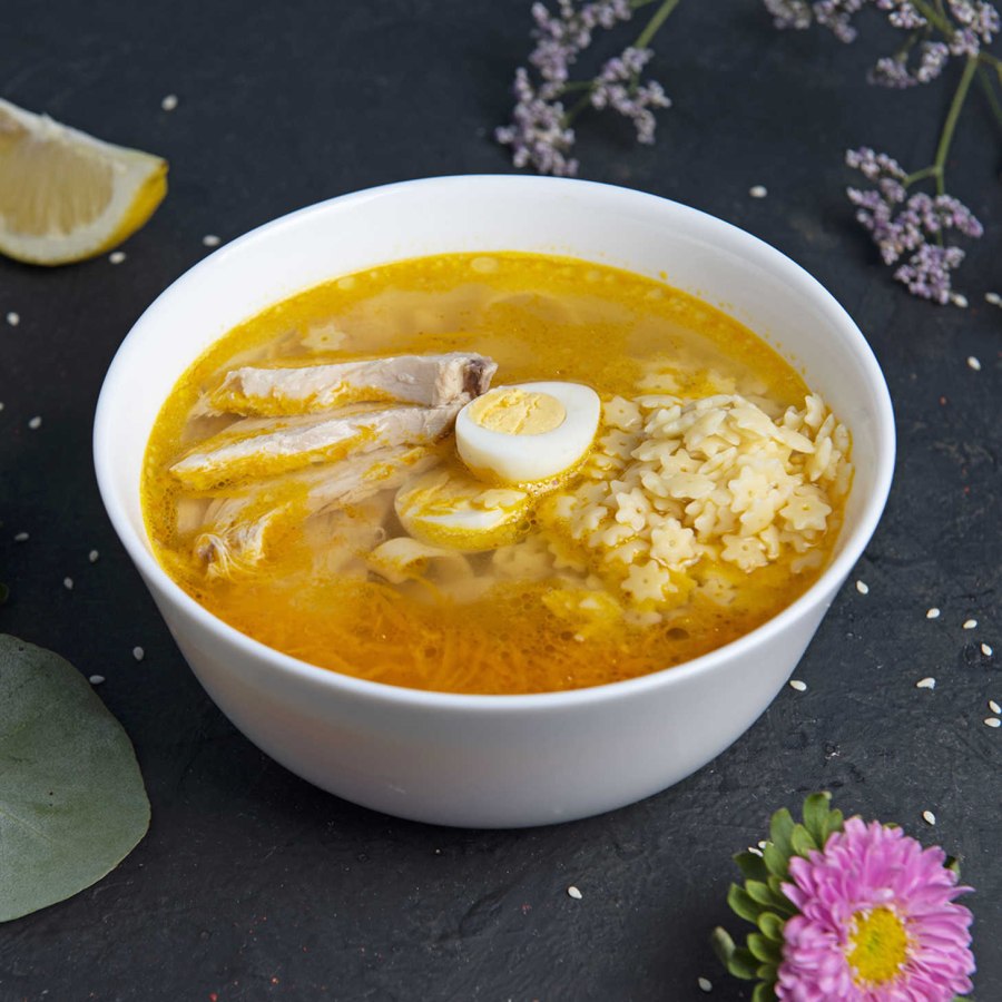 Куриный суп лапша со звездочками