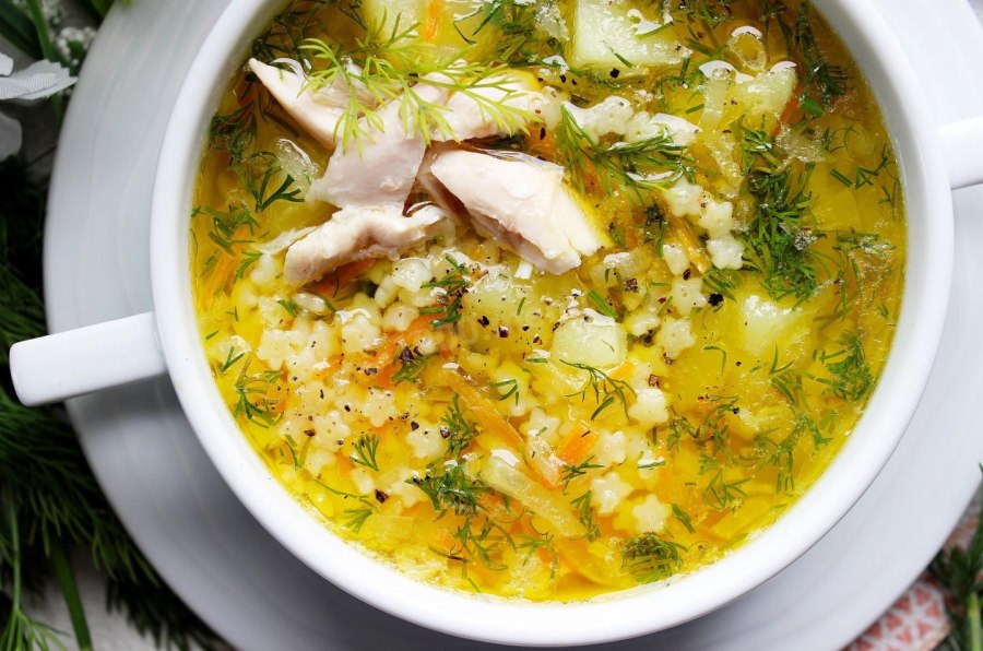 Суп из курицы с картошкой и макаронами