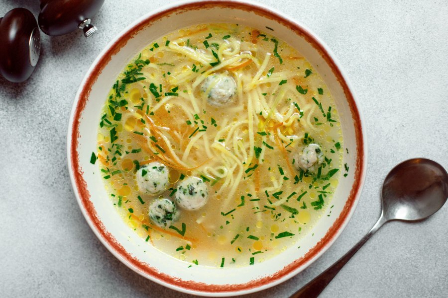 Суп со Звёздочками и яйцом