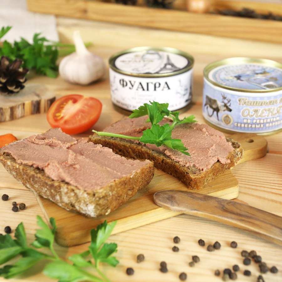 Фуагра с хлебом