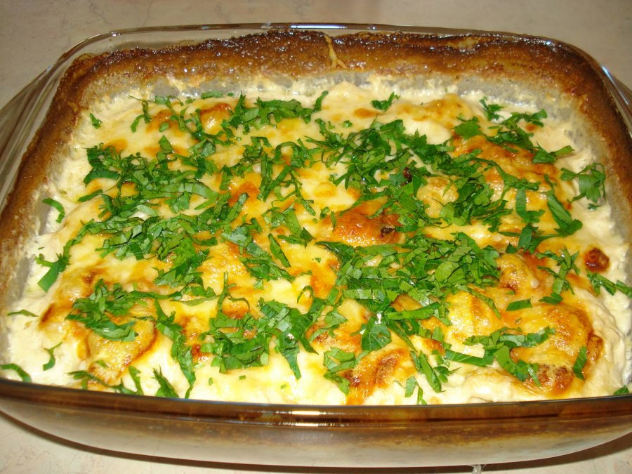 Запеканка с баклажанами