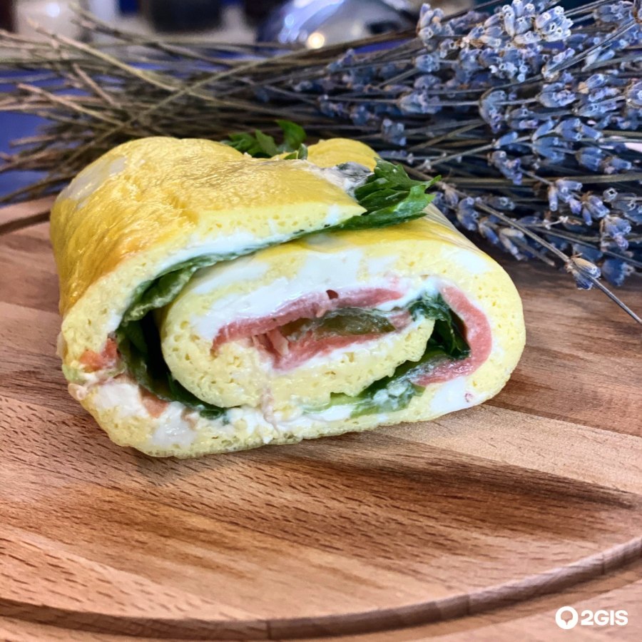 Блины с семгой и сливочным сыром