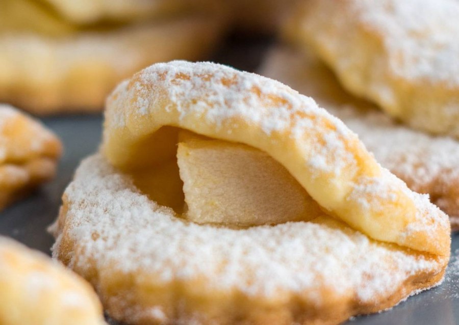 Песочное печенье с сахарной пудрой