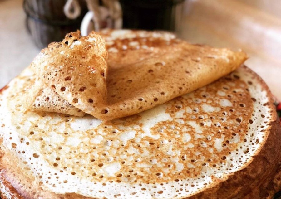 Тонкие ажурные блинчики