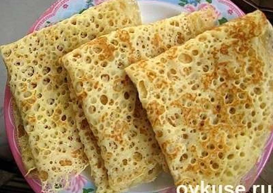 Заварные блинчики на кефире