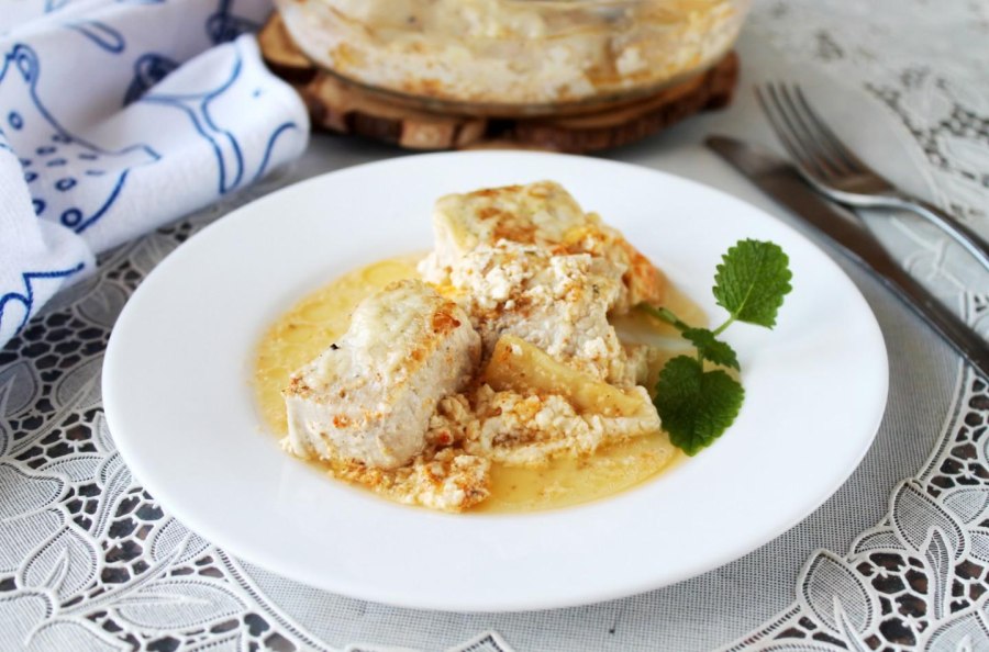 Филе индейки в сливочном соусе